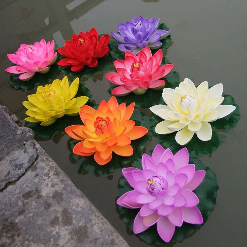 1 шт. Искусственный Поддельный Лотос для сада 17 см|fake lotus|wedding garden decorationfake lotus flowers |