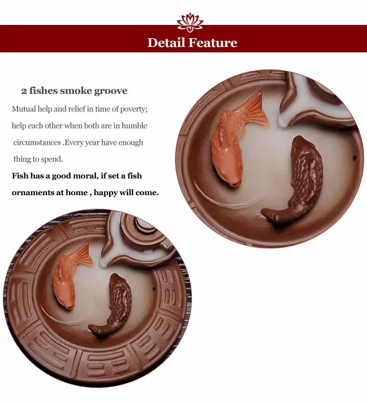 Креативные Лаки фиолетовая глина большая курильница сандалового дерева фигурки "Маленькие монахи" курильница для курильницы с обратным потоком W