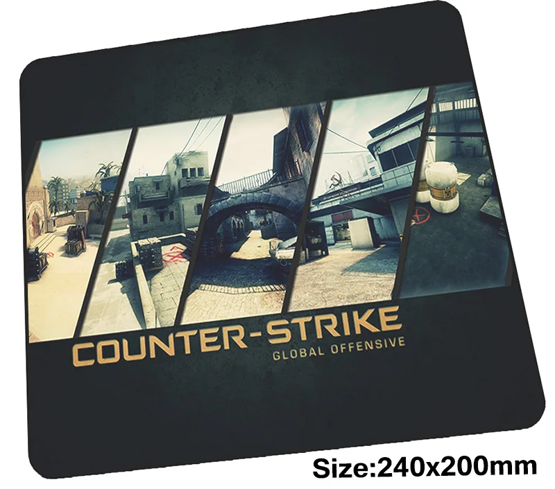 Cs go коврик для мыши геймер 240x200 мм notbook великолепный игровой большой мультяшный ПК