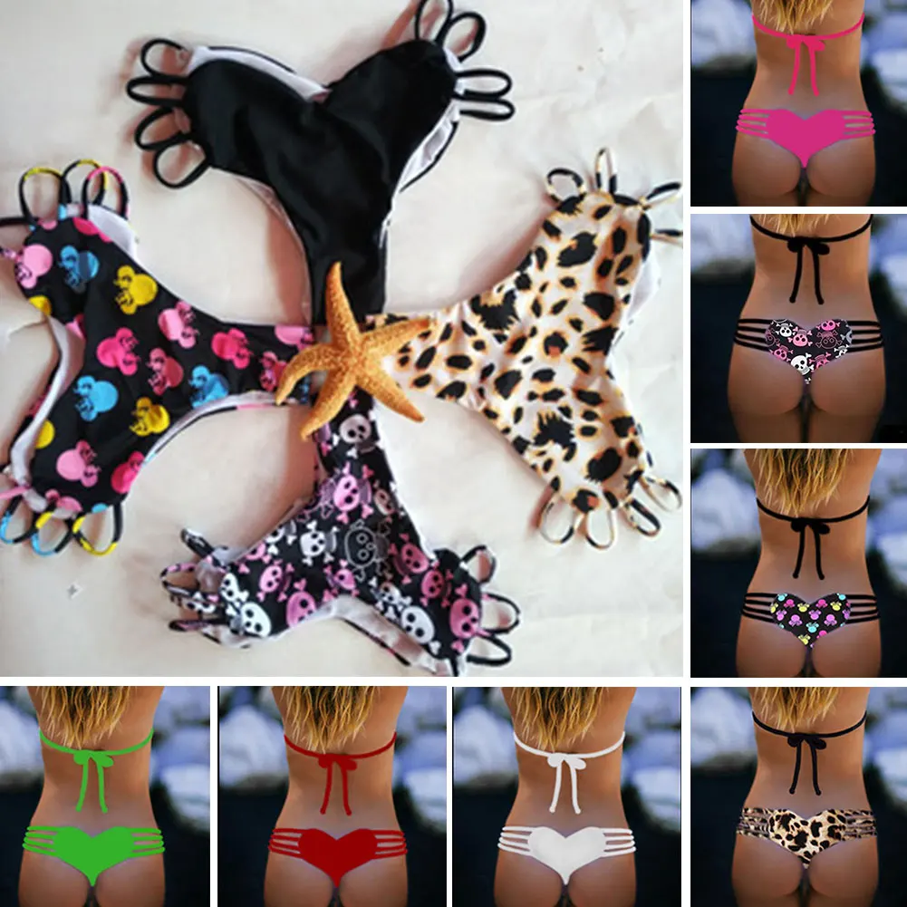 Новый летний пляж бассейн для женщин бразильские стринги бикини дно нижнее бельё