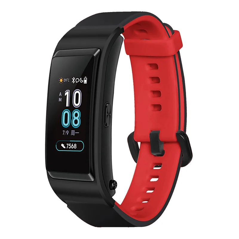 Черный ремешок для часов Силиконовый 18 мм Huawei B5 Samsung Gear S1 | Наручные часы