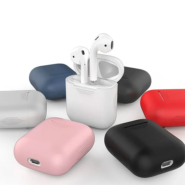 1 шт Мягкий силиконовый чехол для ^ Apple Airpods противоударный гарнитура AirPods s