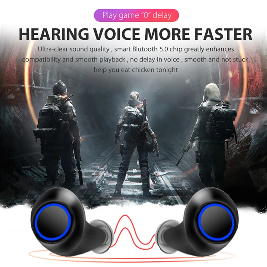 Orunjo S2 TWS беспроводные Bluetooth наушники V5.0 с сенсорным управлением мини спортивные Hi