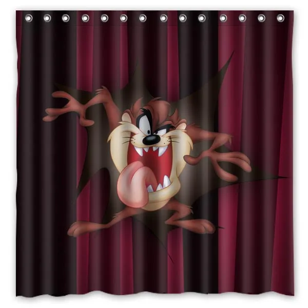 Tasmanian Devil TAZ полиэстер водонепроницаемая занавеска для душа 12 шт. крючки