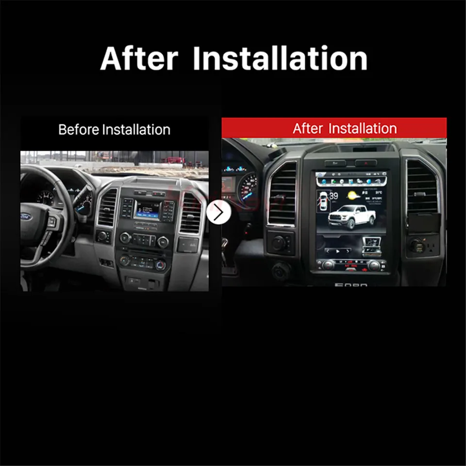 KiriNavi Android 8,1 вертикальный экран Tesla стиль 12," Автомагнитола для Ford F150 автомобильный Dvd мультимедиа gps навигация wifi