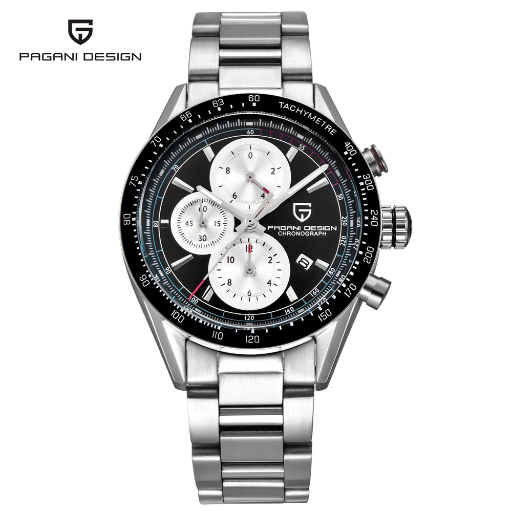 PAGANI Дизайн бренд модные мужские часы Montre Homme спортивный хронограф водонепроницаемые кварцевые часы Relogio Masculino