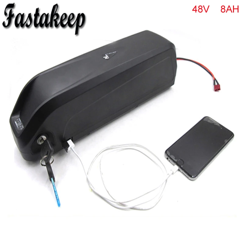 Новая батарея Hailong 13s 48v Ebike с трубкой 8ah брендовая литиевая для 750w мотор Bafang USB|down tube