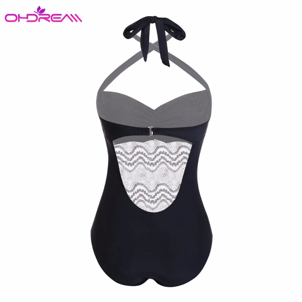 OHDREAM кружевной купальник пуш ап Одноцветный без бретелек или через шею