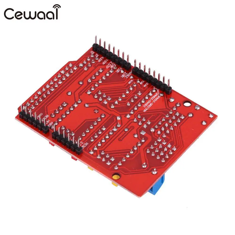 Cewaal 1 шт. цветной CNC щит V3 гравировка машинный привод Плата расширения для Arduino 3D