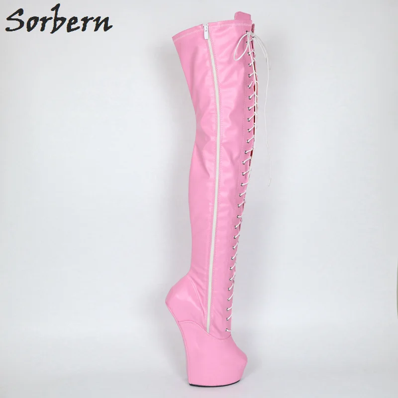 Женские высокие ботинки на платформе 20 см унисекс размеры 36 46|boots long|crotch high bootsthigh