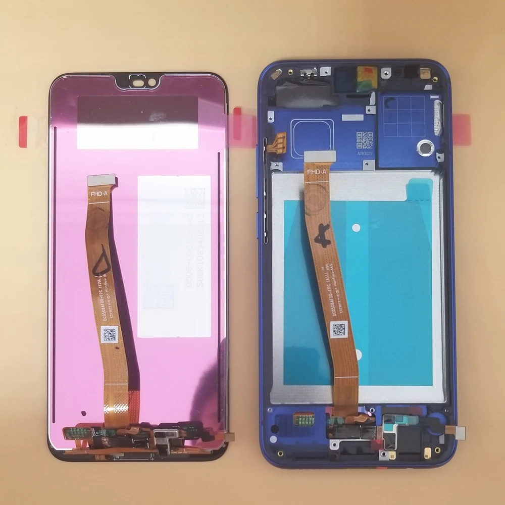 Оригинальный ЖК-экран с отпечатком пальца для huawei honor 10 ЖК-дисплей + кодирующий