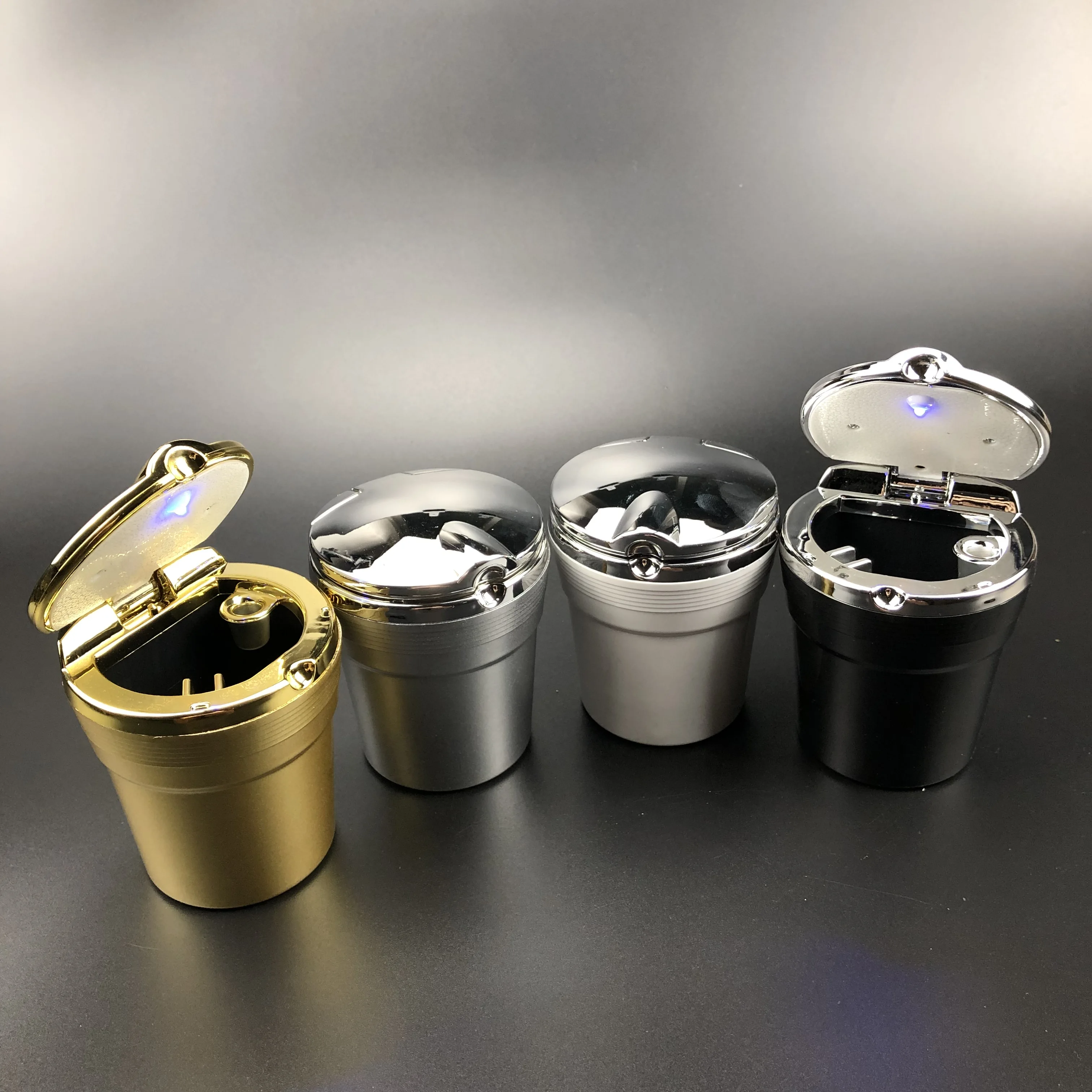 Автомобильная пепельница со светодиодным синим светом для Kia SORENTO Stinger Niro Carnival Ray