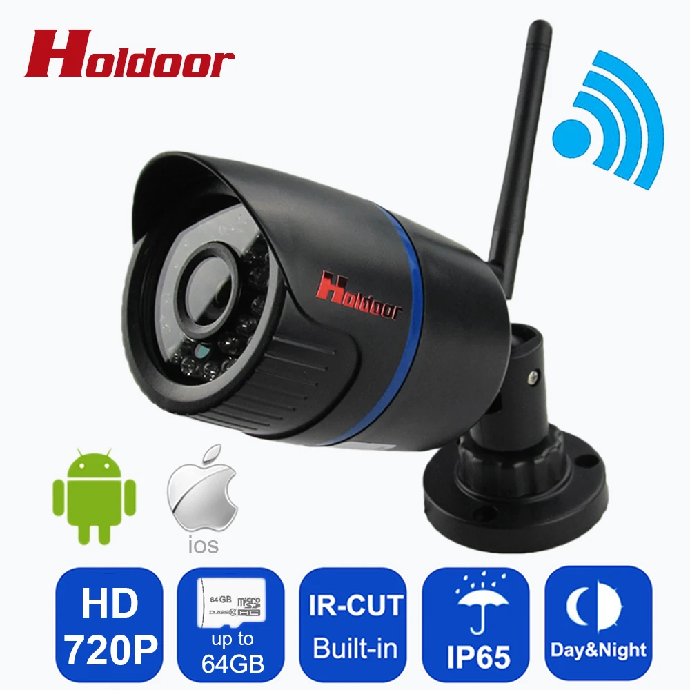 Водонепроницаемый IP65 Ночное видение мини HD 720 P IP Камера Беспроводной Wi Fi пуля