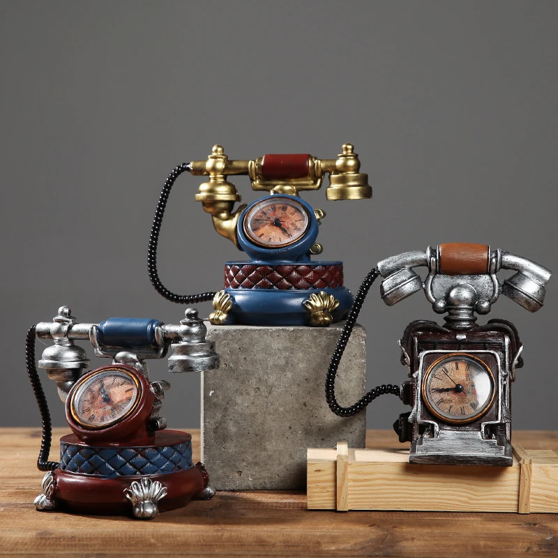 Ретро фотореквизит для кофейни модель телефона бара гостиной спальни украшение