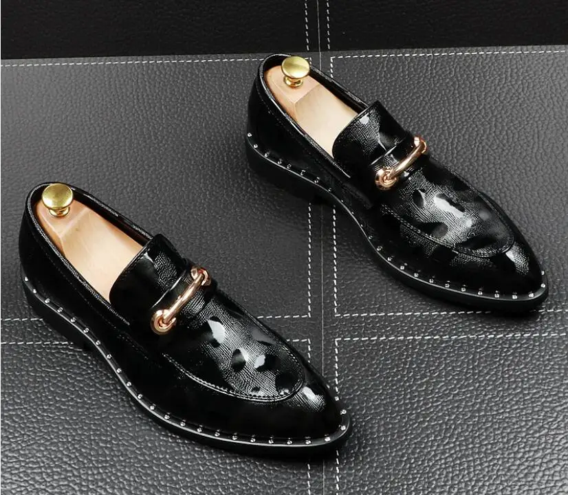 

NEW fashion black red Genuine leather Men dress shoes, Male Business oxford shoes ,top quality original brand men Wedding Shoes