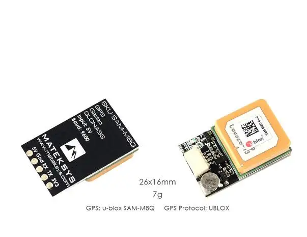 GPS-модуль Matek поддержка GLONASS Galileo QZSS SBAS для гоночного дрона с несколькими несущими