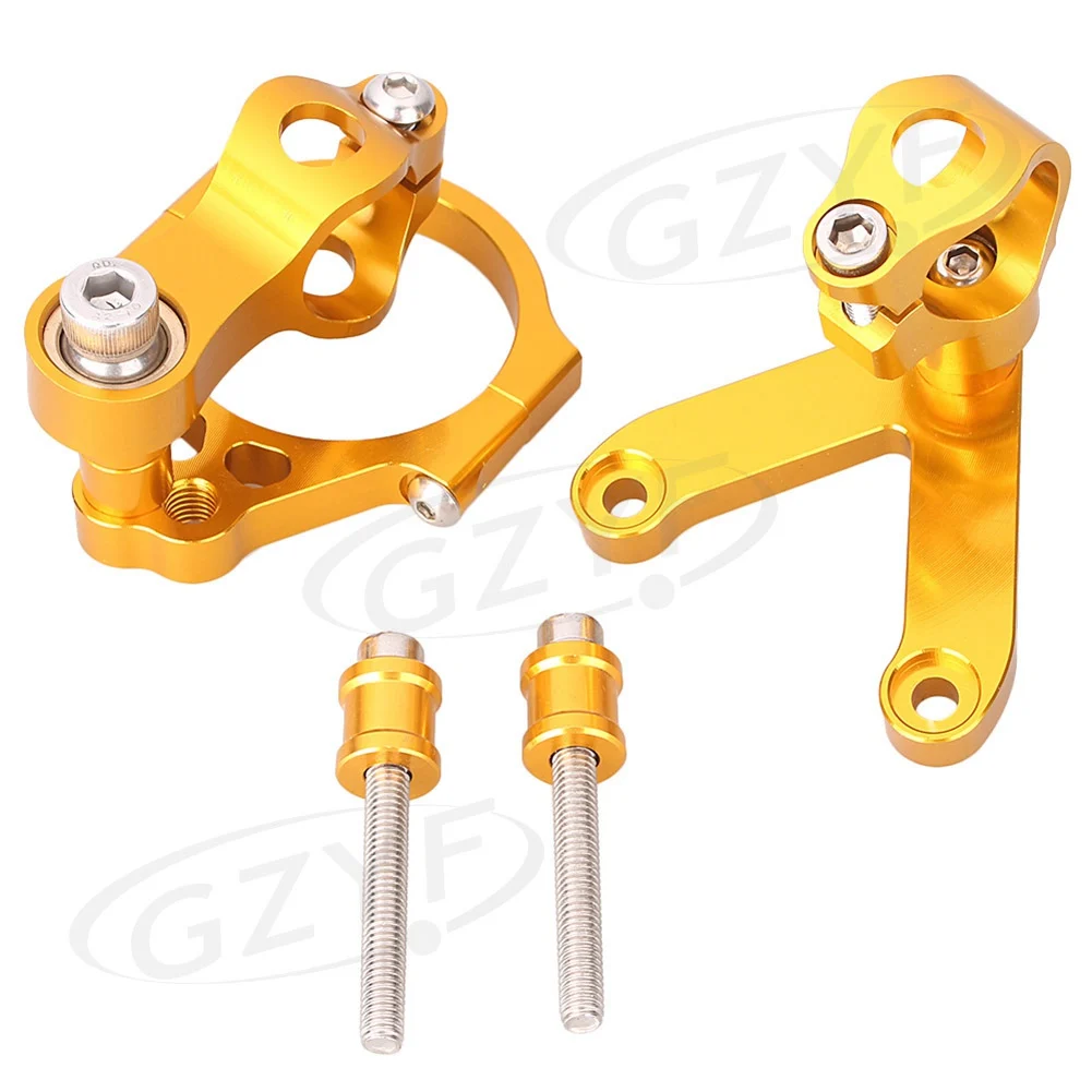 24YFA054 Для поездок на мотоцикле Ducati 848 2008 2009 2010 анодированный стабилизатор крепления кронштейна держателя демпфера ЧПУ Алюминий - Цвет: 24YFA054