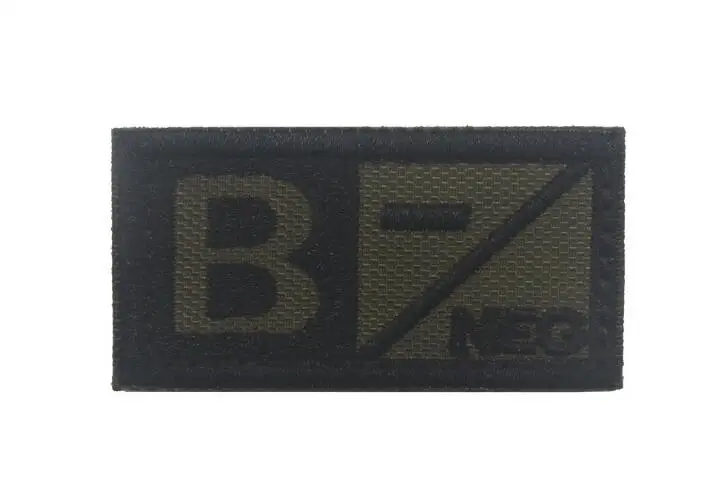 22 3D Вышивка кровяного типа патч-лист A+ B+ AB+ O+ передний POS A-B-AB-O отрицательный NEG кровяный Тип патч группа тактический военный значок - Цвет: 22