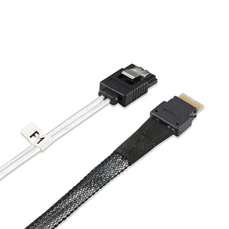 Cabledeconn мини SAS38P SFF-8654 до 4 * SATA кабель для синхронизации данных сервер передачи 0 5 м 1
