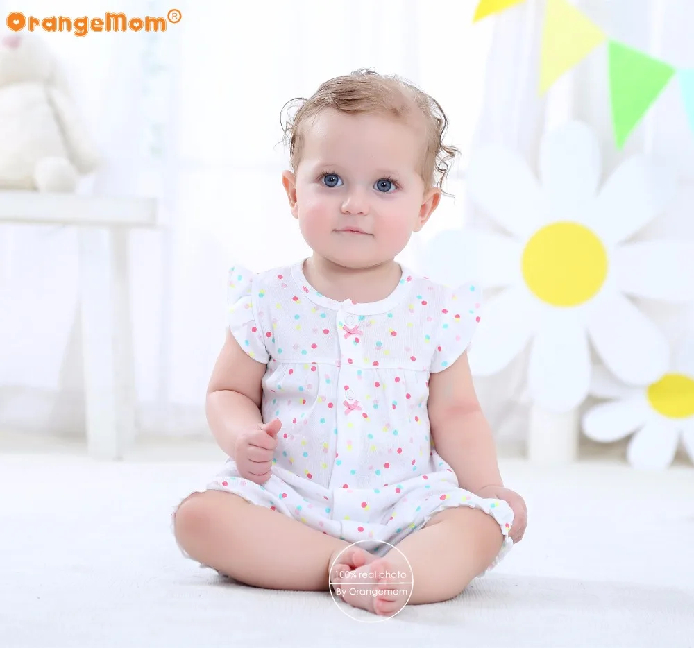 Одежда для маленьких девочек orangemom летние комбинезоны из 100% хлопка одежда детей