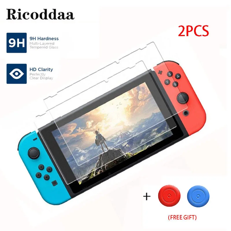 Закаленное стекло 9H с защитой от царапин для Nintendo Switch NS | Электроника