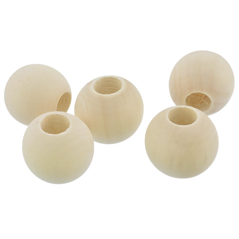 25mm 20pcs 10 шт деревянные бусины медведь пустышка деревянные бусины шар медведь 3D мультфильм милый улыбающееся лицо деревянный шарик ребенок DIY для изготовления украшений вручную - Цвет: 25mm 20pcs