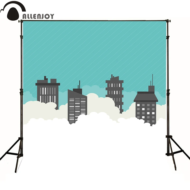 AllEnjoy фоны для фотосъемки с облаками голубое небо анимация город дети фото