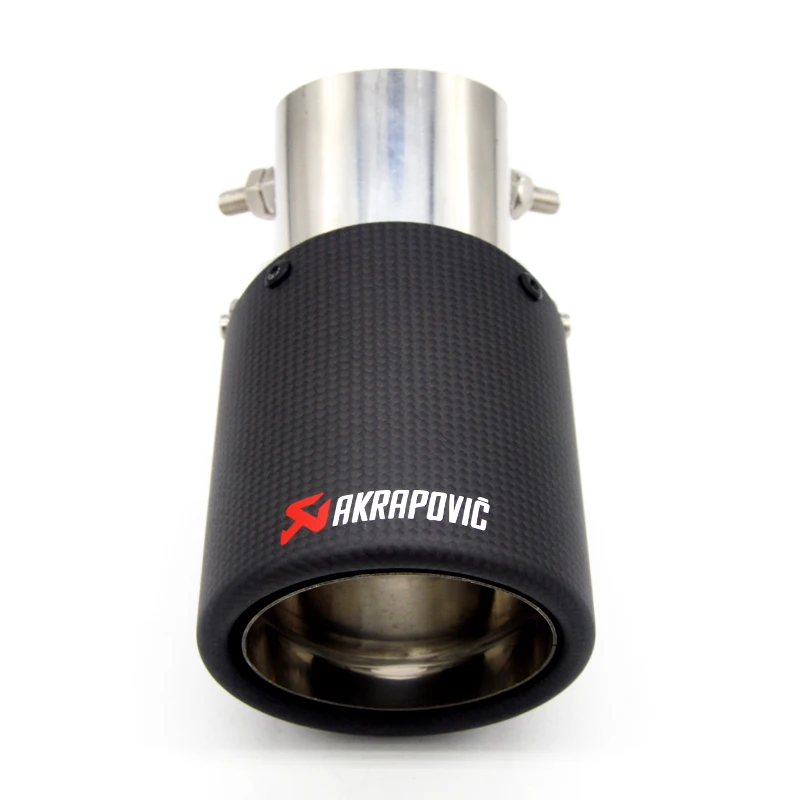 Карбоновая выхлопная труба Akrapovic для Toyota Skoda Suzuki Fiat Hyundai Mazda Citroen Chevrolet Honda Nissan Kia Peugeot