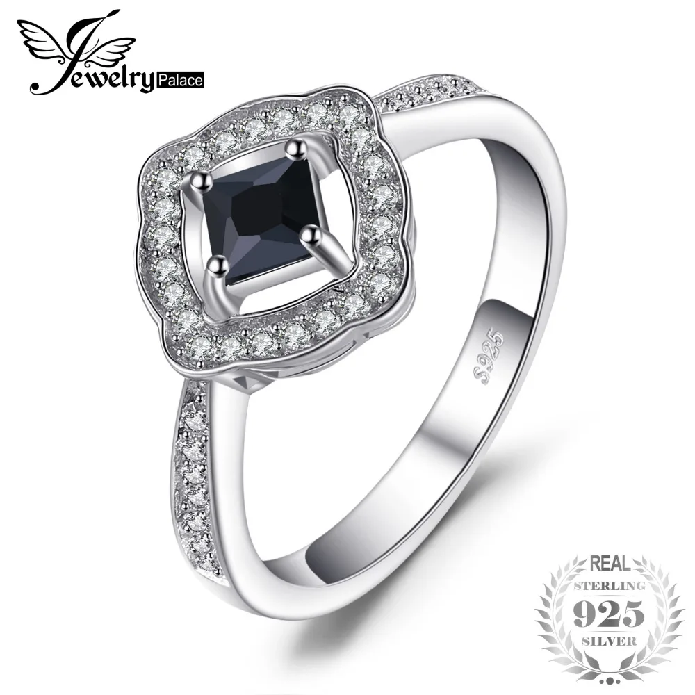 JewelryPalace элегантный 0.55ct квадратных вырезать из натуральной шпинелей 925 пробы