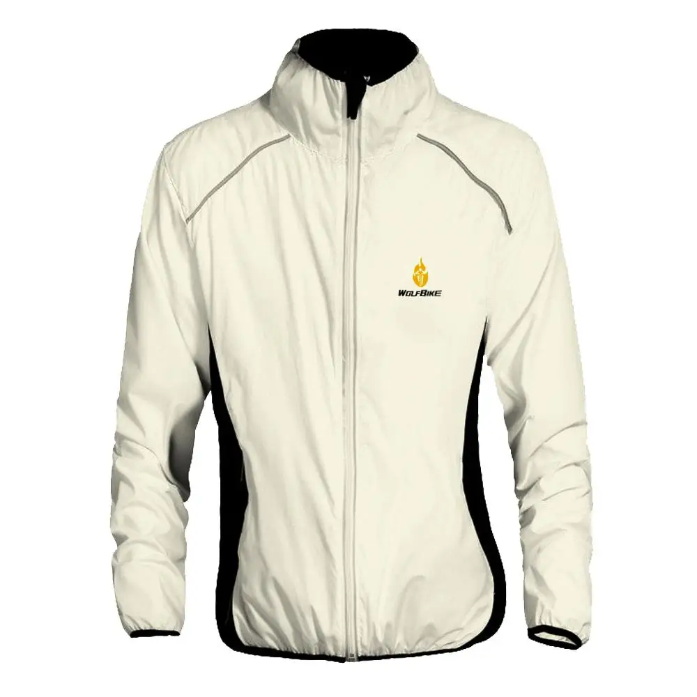 Wosawe велосипедная куртка Chaqueta Reflectante дождевая куртка зимняя Mtb Chaqueta Ciclismo Hombre Ktm велосипедная с отражателями Байкерская Пылезащитная куртка - Цвет: White