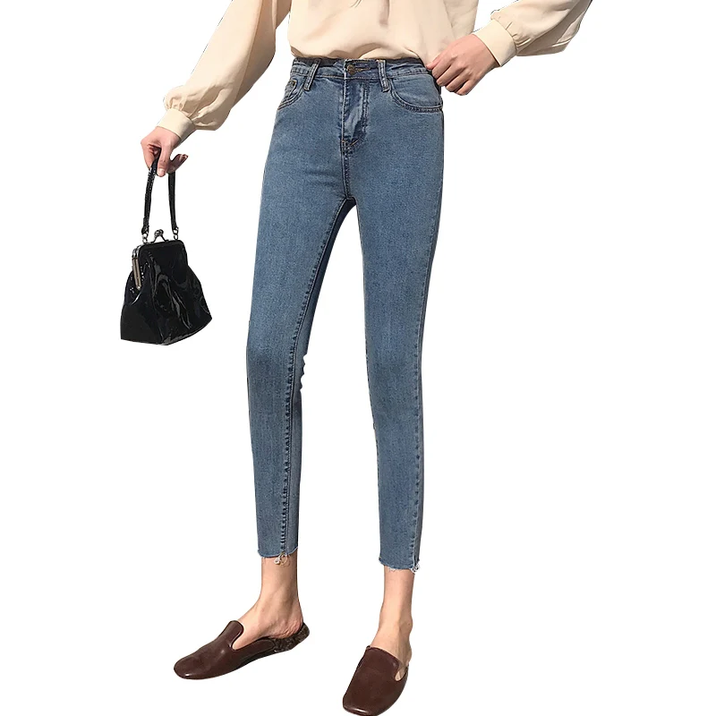 Jeans for Women Black high waist with large size k88 | Женская одежда