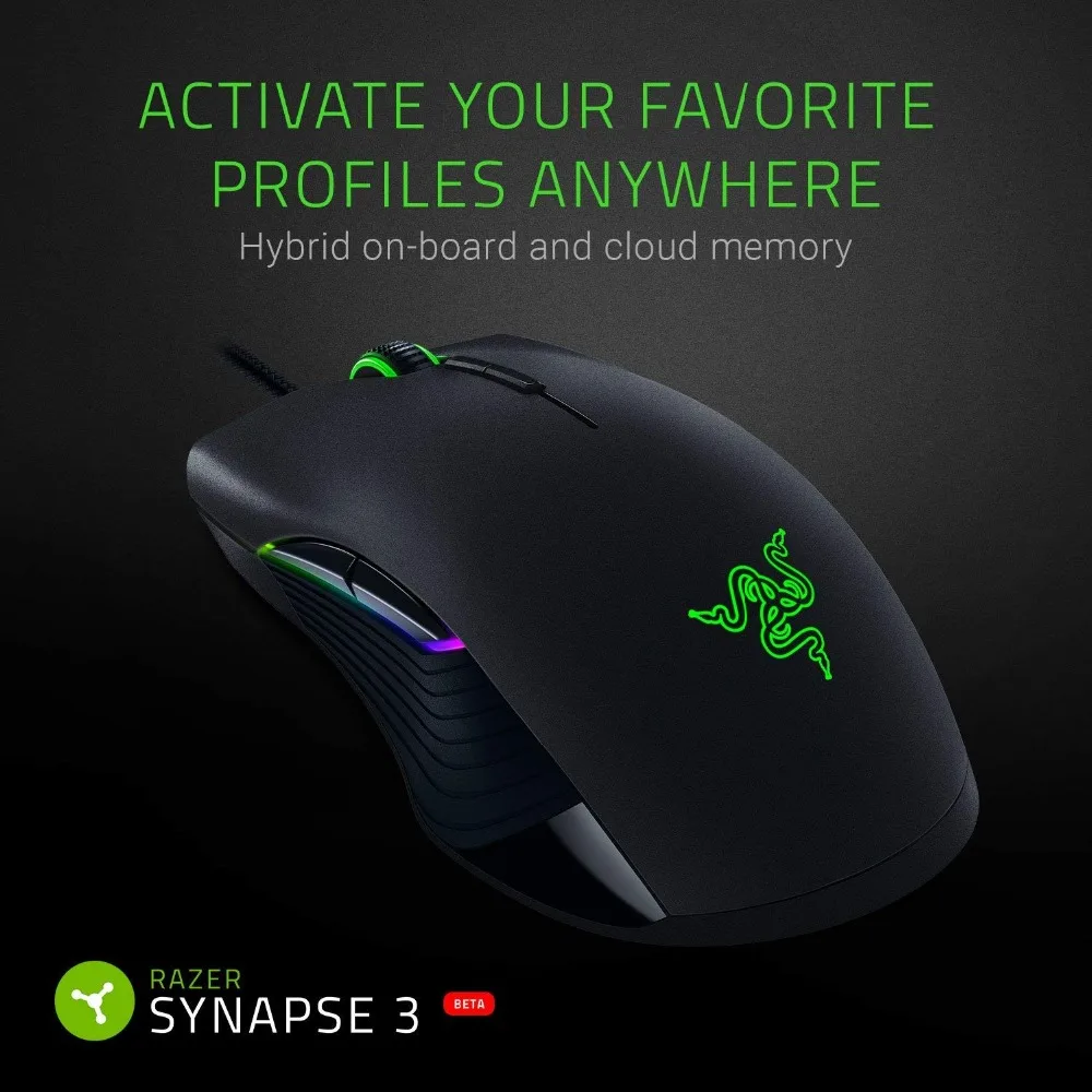 Проводная игровая мышь razer Lancehead Tournament Edition 16000 dpi, 9 Кнопок, 5G, оптическая сенсорная игровая мышь для ПК, геймера, компьютера