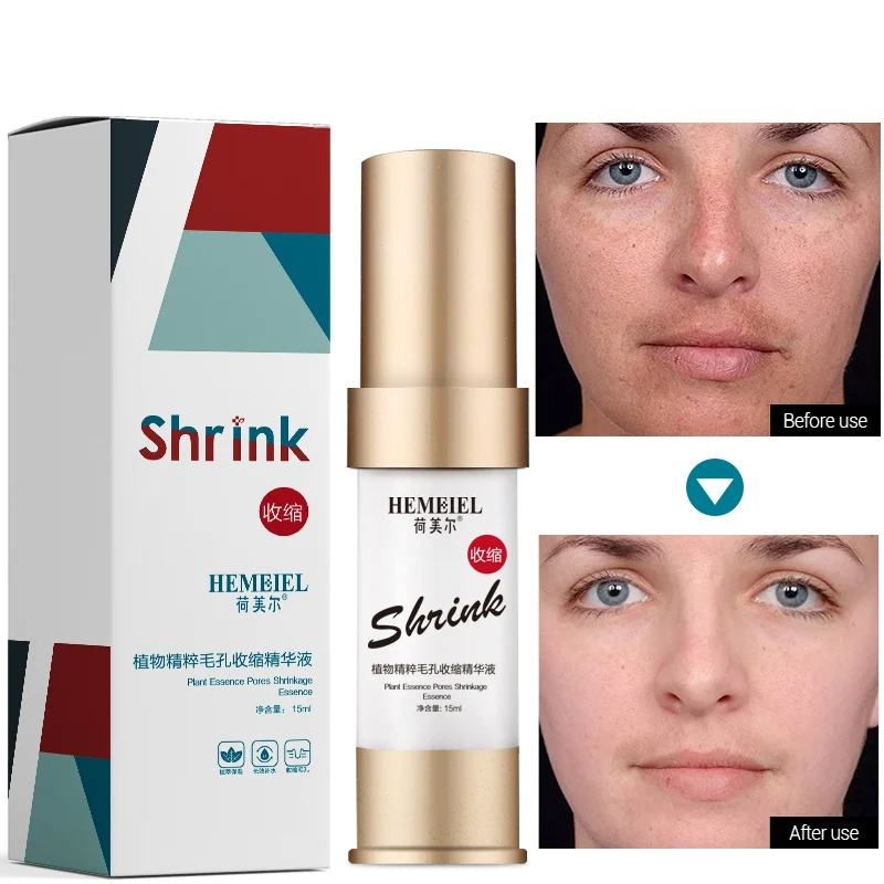 Термоусадочные поры лица контроль жирности эссенция естественная отбеливающая