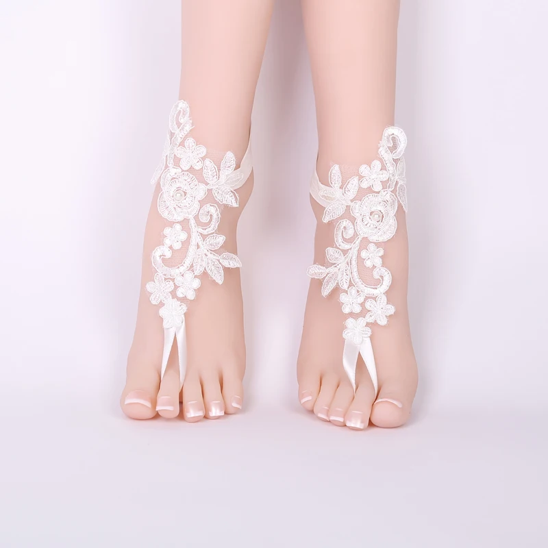 Свадебная цепочка для ног белые сандалии без пляжные браслеты ювелирные изделия