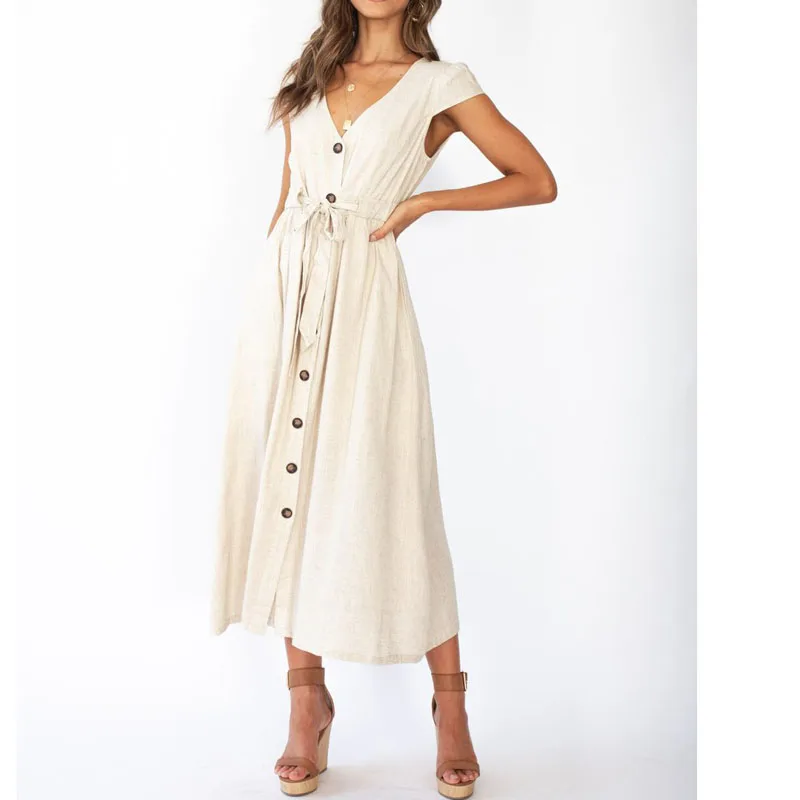 Сексуальное женское платье вечерние на шнуровке длинное Пляжное бохо Бандажное