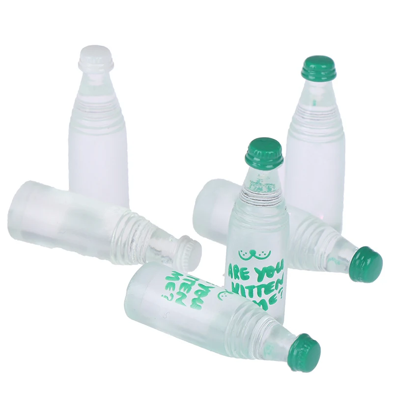 4 шт. мини-Бутылочки для напитков кукольный домик Миниатюрные аксессуары кухни