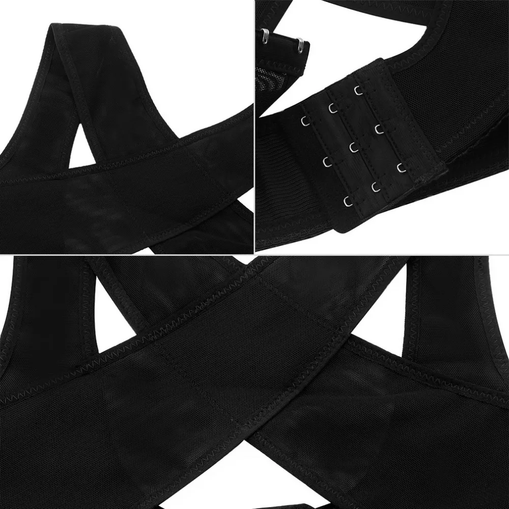 Women Ladies Adjustable Shoulder Back Posture Corrector Chest Brace Support Belt Vest Body Cheat Shapers Corset | Красота и здоровье