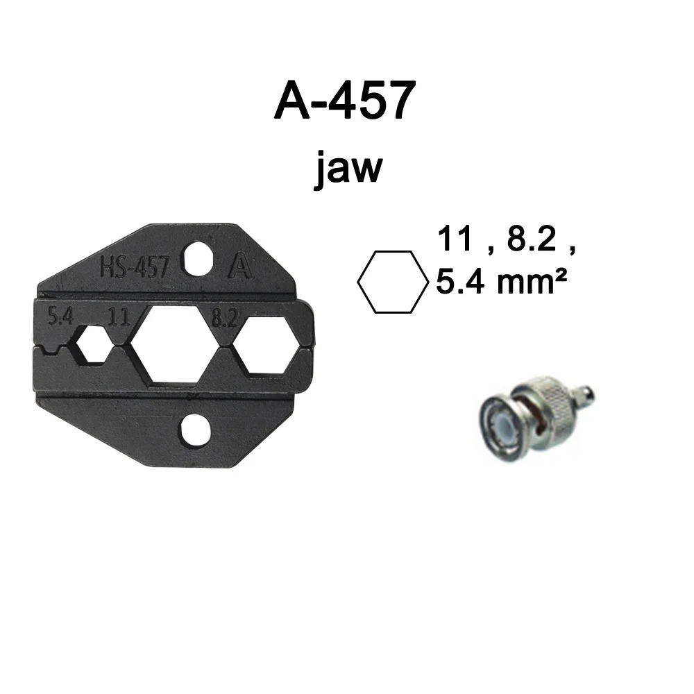 A-457 Наборы штампов для HS FSE AM-10 EM-6B1 EM-6B2 обжимной Пилер обжимной станок один комплект изготовлен из проволочного режущего станка инструмент челюсти - Цвет: A-457