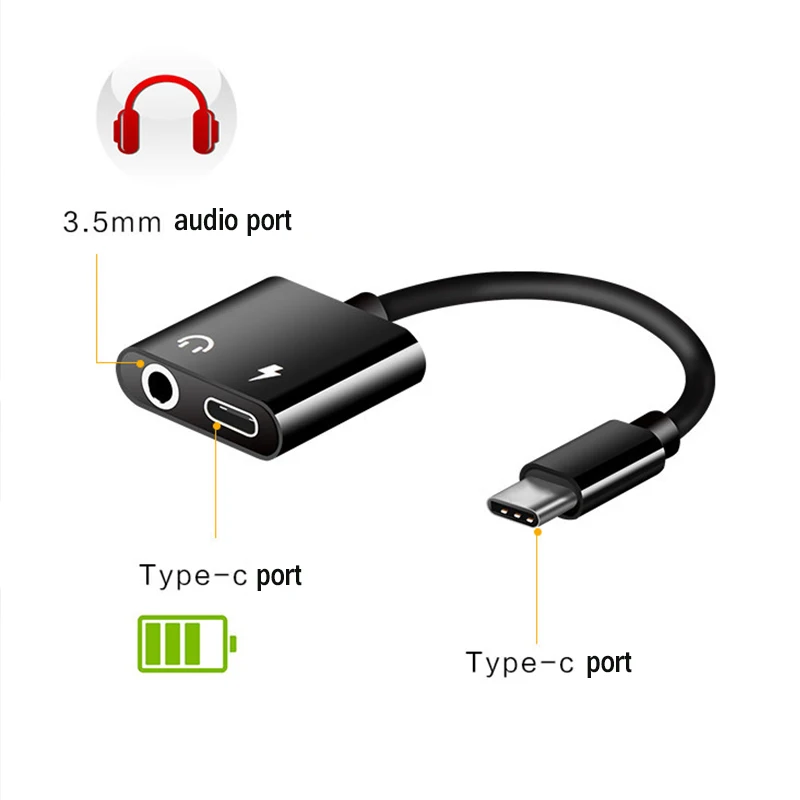Кабель-адаптер с USB C на разъем 3 5 типа для Samsung S8 Note8 LG G5 G6 Huawei Mate 9 Type мм AUX аудио