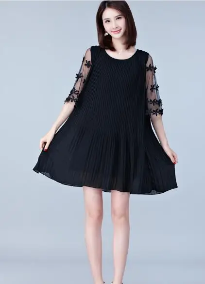 Платье для беременных с круглым вырезом и цветами | Мать ребенок