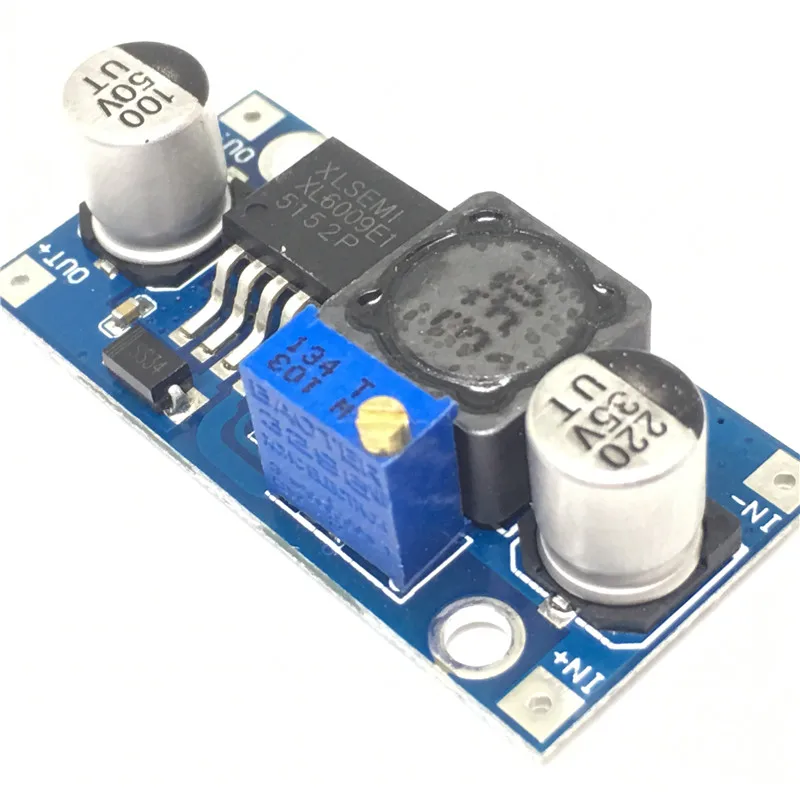 Регулируемый Повышающий Модуль преобразователя мощности XL6009 DC LM2577|Соединители| |