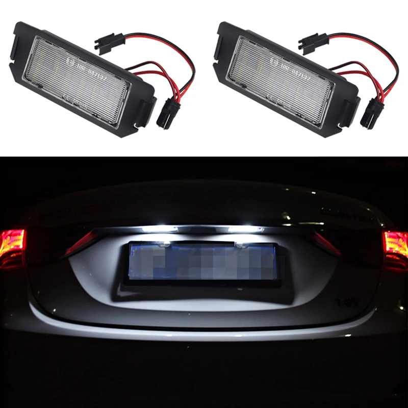 2 шт. 12V 6000k белый светодиодный номерной знак света Canbus для hyundai I20 Veloster FS Terracan hp для Kia Rio Picanto душа