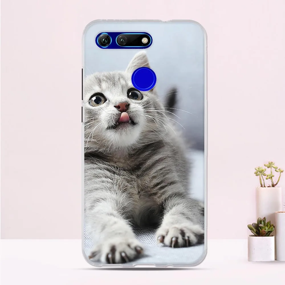 6 4 &quotдля huawei Honor View 20 чехол ТПУ бампер для V20 задняя защитная крышка fundas | Мобильные