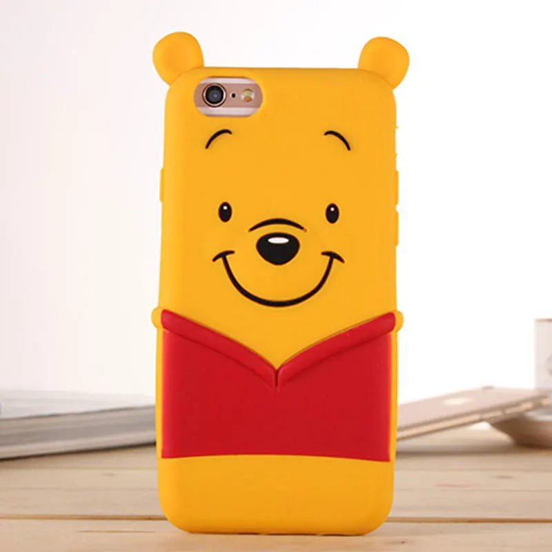 3D мультфильм Boys Tears бутылка Винни Пух чехол для телефона iPhone 6 6s 7 8 Plus X XS XR Max мягкий