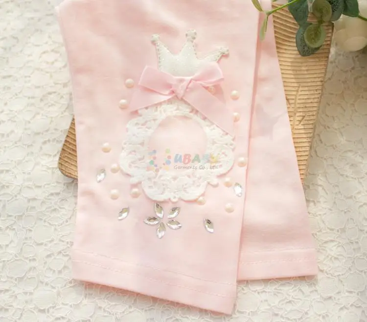 2016 летняя детская одежда леггинсы для девочек короткие однотонные малышей