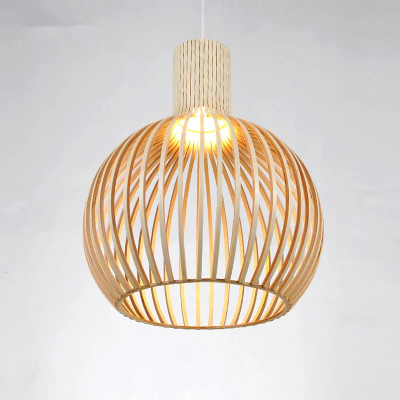 Современный деревянный светильник в виде птичьей клетки Norbic Home Deco бамбук Юго-Восточной Азии подвесной светильник E27 лампа люстры Pendentes