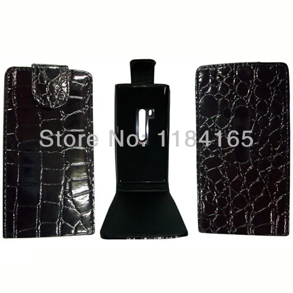 Crocodile Skin Texture Flip Vertical Leather Case for Nokia N9 |