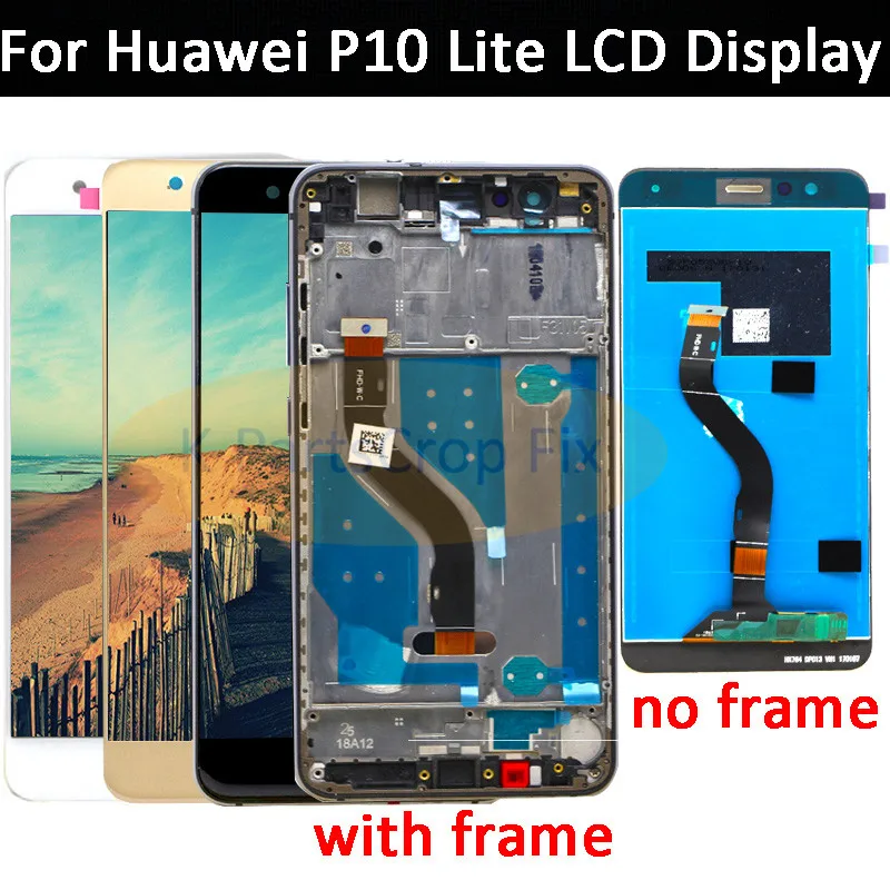 5,2 дюймов AAA Качество ЖК-дисплей с рамкой для Huawei P10 Lite ЖК-дисплей Экран дисплея для Huawei P10 Lite WAS-LX1 WAS-LX1A WAS-LX2 WAS-LX3