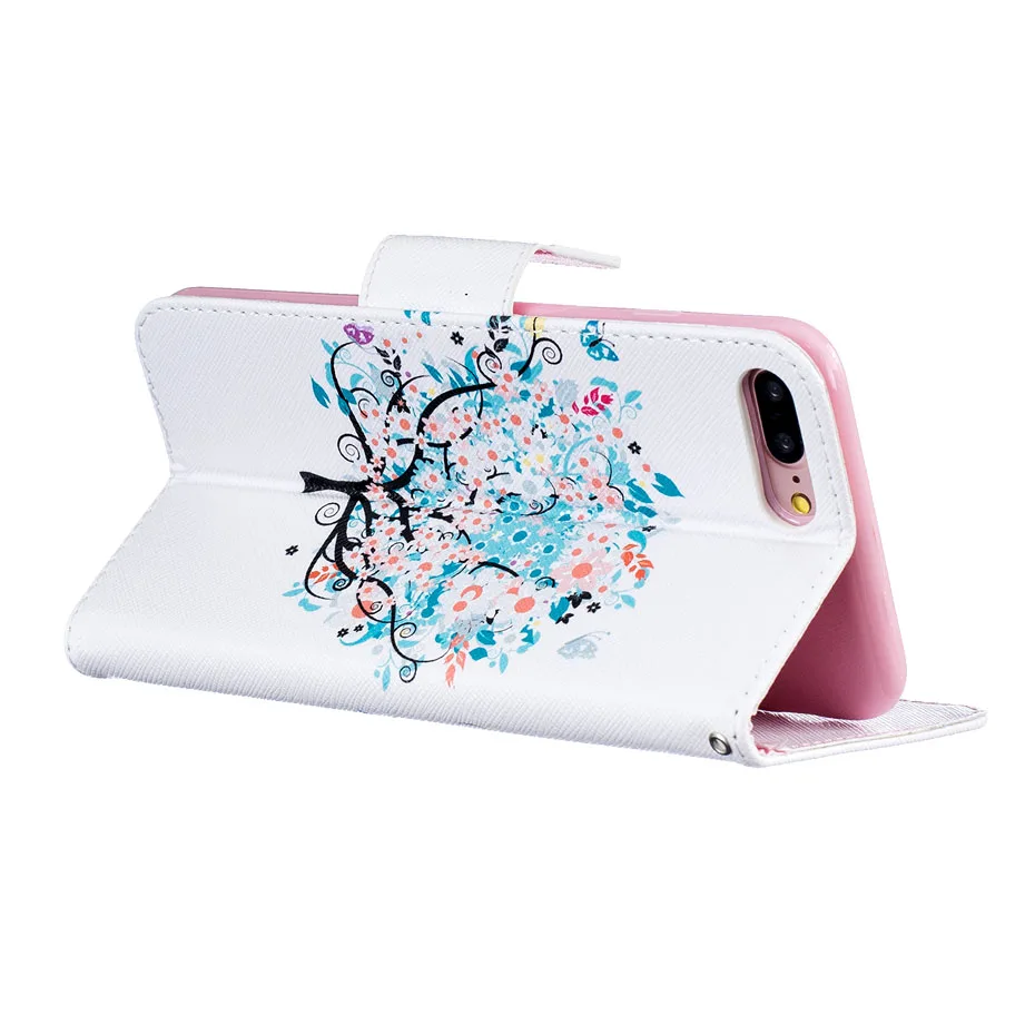 Чехол Desyner для iPhone 4, 4S, 5, 5S, 5C, SE, 6, 6 S, 7 Plus, Модный Магнитный Флип-кошелек из искусственной кожи с рисунком, чехол с подставкой и отделением для карт