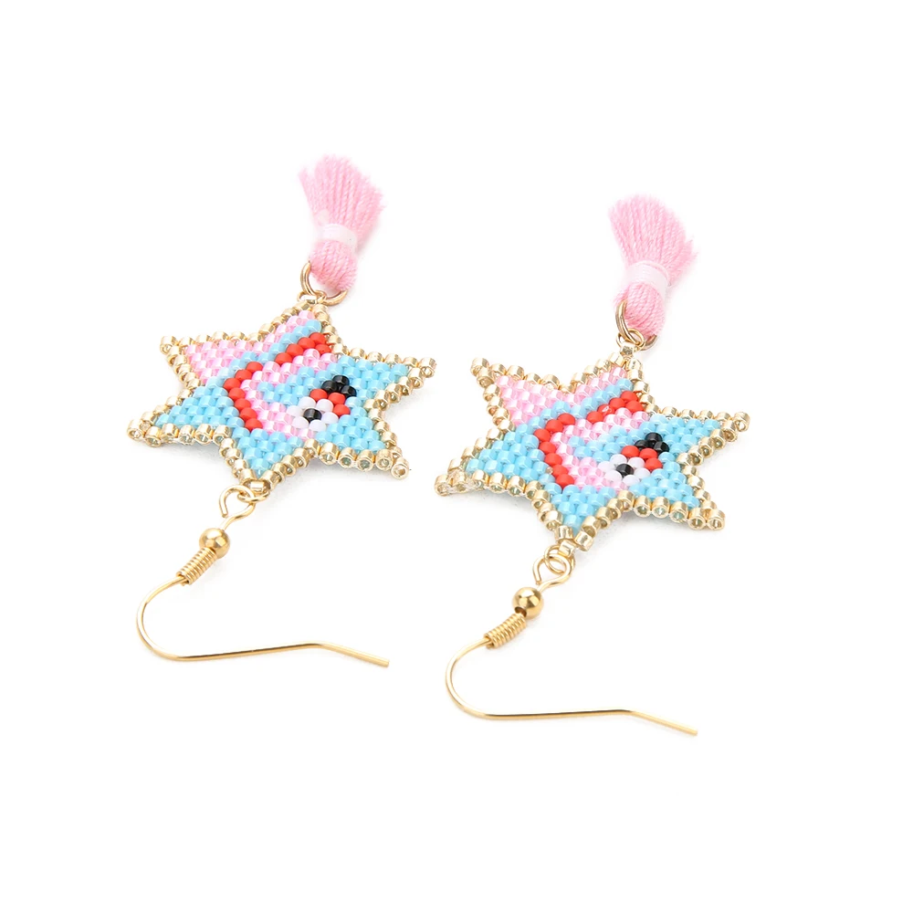 

Rttooas DIY Flamingo Earrings for Women Handmade Woven MIYUKI Delicas Seed Beads Women Gifts